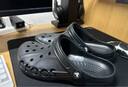卡駱馳crocs洞洞鞋貝雅男鞋女鞋輕便耐磨一腳蹬拖鞋休閑鞋|10126 黑色-001 43 (270mm) 曬單實(shí)拍圖