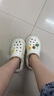 鉑吶苓洞洞鞋女厚底增高夏季新款eva踩屎感沙灘海邊包頭涼拖鞋洞洞鞋 米白【可愛貓咪8顆】 37-38 曬單實拍圖