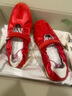 FOOT INDUSTRY 足下工業(yè) 「2025新款」 瑪麗珍紅色魔術貼休閑舒適薄底女鞋夏季 中國紅/古白色 （建議拍大一碼） 36 曬單實拍圖