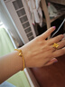 六桂福珠寶 LIU GUI FU JEWELRY黃金兩世歡手鏈女2克足金轉運珠蓮蓬手串純金鐲子生日禮物送女友 金重2.92g 手圍約16厘米 曬單實拍圖