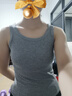 都市麗人2件裝吊帶背心女春夏季薄款修身美背外穿運動(dòng)無(wú)袖上衣打底內搭 曬單實(shí)拍圖