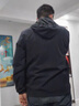 皮爾卡丹（pierre cardin）沖鋒衣男春秋季新款夾克戶(hù)外登山服防水軟殼衣彈力運動(dòng)風(fēng)衣外套男 鐵灰【春秋薄 款】6616 XL =110-125 曬單實(shí)拍圖