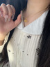周大生黃金項鏈足金莫比烏斯環(huán)四葉草金項鏈情人節生日禮物送女朋友老婆 足金吊墜約0.95-1.05g【贈S925銀鏈】 曬單實(shí)拍圖