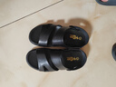 金利來(lái)（Goldlion）涼鞋男透氣沙灘鞋休閑戶(hù)外牛皮鞋542810036AQF-黑色-40碼 曬單實(shí)拍圖