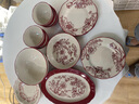 康陌法式復古餐具碗盤(pán)套裝結婚新婚禮物送新人訂婚禮品釉下彩陶瓷碗碟 8人-高定錦盒 36件套 【DIY絲帶贈送·代寫(xiě)賀卡】送貨上門(mén) 曬單實(shí)拍圖