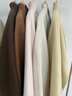 致知【悠然系列】石湖仙 絲牦牛絨長(cháng)款大衣外套女25冬浪漫呢 原胚色 M 曬單實(shí)拍圖