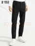 利郎輕時(shí)尚男褲【科技黑】牛仔褲男純黑不易褪色彈力通勤休閑褲子男 九分褲(A6CNZ012) 35 (180/88A) 曬單實(shí)拍圖