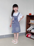 G.DUCKKIDS女童牛仔背帶裙套裝夏季2024新款中大童洋氣卡通短袖星黛露連衣裙 星黛露短袖+星黛露背帶裙 150 建議身高140-150cm年齡9-10歲 曬單實拍圖