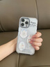 FUNNY RICH甜酷芭蕾風適用iPhone16ProMax手機殼蘋果15puls新款磁吸保護套漸變色透明14女ins防摔小清新可愛 公主茶話會-珍珠白 iPhone 14 Pro Max 曬單實拍圖