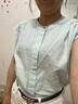 韓璐嬌（hanlujiao）連衣裙女裝2025夏季新款小個(gè)子時(shí)尚氣質(zhì)顯瘦搭配通勤套裝裙子夏天 襯衣 S （建議80-98斤） 曬單實(shí)拍圖