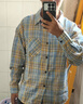 WASSUP HERMU官方長(cháng)袖襯衫男女秋冬季格子日系百搭高級休閑痞帥氣運動(dòng)大碼外套 黃格 M （推薦100-120斤） 曬單實(shí)拍圖