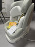 qborn小海豚pro安全座椅0-7歲360旋轉i-Size嬰兒童寶寶車(chē)載米色坐椅 法式柔白-25升級通風(fēng)款+遮陽(yáng)棚【智能語(yǔ)音通風(fēng)】 曬單實(shí)拍圖