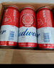 百威啤酒TOP淡色拉格450ml*18聽整箱裝新老包裝交替發(fā)貨 七夕送禮  曬單實拍圖