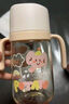 小土豆（potato）PPSU吸管奶瓶一歲以上大寶寶帶手柄重力球吸嘴330ml 淺桃粉 曬單實(shí)拍圖