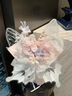 永生花蝴蝶花束高級感仿真香皂花送閨蜜媽媽高級38情人節(jié)生日禮物 【蝶光舞者】（右）19朵混搭花束 曬單實拍圖