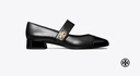 Tory Burch 湯麗柏琦 瑪麗珍寬版型帶扣芭蕾鞋TB 161781 黑色 004 36.5 6 曬單實(shí)拍圖
