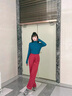 潮衣控藍色半高領(lǐng)打底衫女內(nèi)搭薄款中領(lǐng)打底衣秋冬新款莫代爾長袖t恤女 孔雀藍 S 【建議80-100斤】 曬單實拍圖