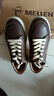 名郎（MELLEN）男鞋板鞋男透氣真皮增高休閑鞋男 MYD67697黑色 37 曬單實(shí)拍圖
