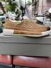 奧康正品新款夏季真皮透氣鏤空休閑耐磨涼皮鞋懶人駕車(chē)一腳蹬洞洞鞋子 卡其-1245821008H 【順豐包郵】 39 【標準皮鞋尺碼】 曬單實(shí)拍圖