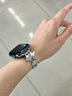 炫戴（XUANDAI）蝴蝶皇冠丨適用iwatch s9表帶金屬鑲鉆蘋果手表s10腕帶apple watch s8女款手鏈高級感s7/s6配件 銀藍-鑲鉆皇冠蝴蝶 44/45/46/49表盤4~10代/ 曬單實拍圖
