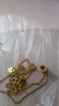 KZD黃金K項(xiàng)鏈純金時(shí)尚小蠻腰吊墜 9999金轉(zhuǎn)運(yùn)珠圓圈鎖骨鏈女款 0.01g 小蠻腰項(xiàng)鏈(一體) 曬單實(shí)拍圖