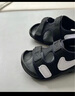 耐克（NIKE）官方男女童SUNRAY ADJUST 6大童涼鞋夏季沙灘輕便DX5544 002黑/白色 37.5 曬單實(shí)拍圖