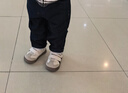 泰蘭尼斯學(xué)步鞋秋季兒童緩震機(jī)能鞋男寶寶輕盈軟底女童鞋子米白/黑22碼 曬單實(shí)拍圖