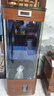 美諾魚(yú)缸客廳半圓型魚(yú)缸屏風(fēng)大中小型家用落地式玻璃金魚(yú)缸生態(tài)免換水 紅木色 50*40*138 曬單實(shí)拍圖