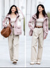 森馬（Semir）陳都靈|防護(hù)外套女中長款寬松撞色秋裝戶外通勤夾克101524109001 曬單實拍圖