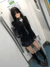 棉竹屋小腿襪子女春秋純棉2025新款爆款防滑不掉配小皮鞋黑白長(cháng)筒襪3雙 曬單實(shí)拍圖