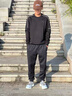 安踏運(yùn)動(dòng)衛(wèi)衣男裝休閑長袖秋季圓領(lǐng)套頭打底衫寬松休閑運(yùn)動(dòng)上衣 基礎(chǔ)黑-6 L 曬單實(shí)拍圖