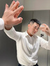 KOOSHI奢品新款桑蠶絲襯衫男士長(zhǎng)袖商務(wù)休閑高端襯衣2025春季純色上衣男 白色 38 適合90-120斤左右 曬單實(shí)拍圖