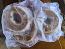 燕菓子面包6種口味 動(dòng)物黃油 早餐烘焙半成品 蔓越莓乳酪貝果面包 300g（4個(gè)裝） 曬單實(shí)拍圖