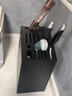 JCZS德國品牌廚房刀架置物架臺面菜刀架多功能一體收納盒放刀具收納架 黑色*鈑金斜插刀架 曬單實(shí)拍圖