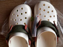crocs卡駱馳經(jīng)典特林洞洞鞋男女同款拖鞋耐磨休閑鞋|206340 粉筆色-0WV 43 (270mm) 曬單實(shí)拍圖