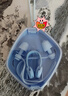 李寧（LI-NING）專業(yè)游泳耳塞鼻夾柔軟舒適中防水耳炎洗澡學游泳裝備 0017 天羽藍 曬單實拍圖