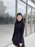 皮爾卡丹（pierre cardin）鄂爾多市100羊毛衫女冬半高領(lǐng)洋氣羊毛純色修身針織打底衫毛衣 07杏色 寬松款 S 曬單實拍圖