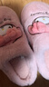 Hello Kitty兒童棉拖鞋冬季加絨保暖女孩室內防滑居家鞋親子25037粉色34-35 曬單實(shí)拍圖