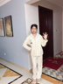 貓人睡衣男士春秋100%純棉長(cháng)袖長(cháng)褲情侶女士夏季高端家居服套裝可外穿 卡通熊貓-男 【親膚透氣】 XL 男 【130-150斤】 曬單實(shí)拍圖