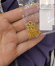中國黃金 足金項鏈-流光曳影櫻花蜂巢項鏈 計價(jià) 約6克 曬單實(shí)拍圖