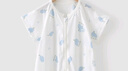 童泰夏季嬰兒寶寶用品床品短袖分腿睡袋抱被TS21C109 藍(lán)色 73cm  曬單實(shí)拍圖