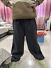 G.DUCK HELLO男童褲子夏季薄款2025新款中大童時(shí)髦直筒褲兒童運(yùn)動(dòng)褲春秋休閑褲 深灰色-夏季薄款 120 cm 曬單實(shí)拍圖