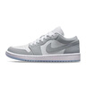 耐克（NIKE）Jordan耐克喬丹AJ1板鞋女子運(yùn)動(dòng)鞋秋季刺繡低幫緩震輕便DC0774 105白色/狼灰/鋁藍(lán) 37.5 曬單實(shí)拍圖