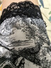 婷美冰絲睡衣女夏季少女純欲吊帶短褲家居服美背睡衣女水墨畫兩件套裝 曬單實拍圖