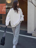 MDlila【兩件套】情侶裝春秋季衣服一男一女衛衣2025年新款外套班服定制 男生白+女生白 薄款 XL 男生+女生M 曬單實(shí)拍圖