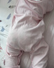 babycare寶寶連體衣純棉新生兒長(cháng)袖爬服哈衣滿(mǎn)月嬰兒衣服 薄紗粉  66cm 曬單實(shí)拍圖
