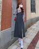SNYDER WEAR2025新款女套裝不規則開(kāi)叉簡(jiǎn)約寬松背帶長(cháng)裙條紋休閑時(shí)尚上衣兩件 兩件套 上衣+裙子 S 建議70-90斤 曬單實(shí)拍圖