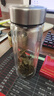 希諾抗菌玻璃杯雙層商務(wù)辦公車載水杯男高檔泡茶杯子XN-9303 360mL 曬單實(shí)拍圖
