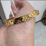 如潼金包銀櫻花碎冰冰手手鐲女款時(shí)尚輕奢爆閃櫻花環(huán)子碎碎金手鐲 櫻花碎冰冰手鐲56 24克金1.2克 曬單實(shí)拍圖