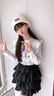 小馬寶莉女童純棉長袖t恤2025新款春秋兒童洋氣獨(dú)特花邊白色百搭上衣秋裝 白 水彩塞拉_5 140cm[適合40-55斤] 均碼 曬單實(shí)拍圖